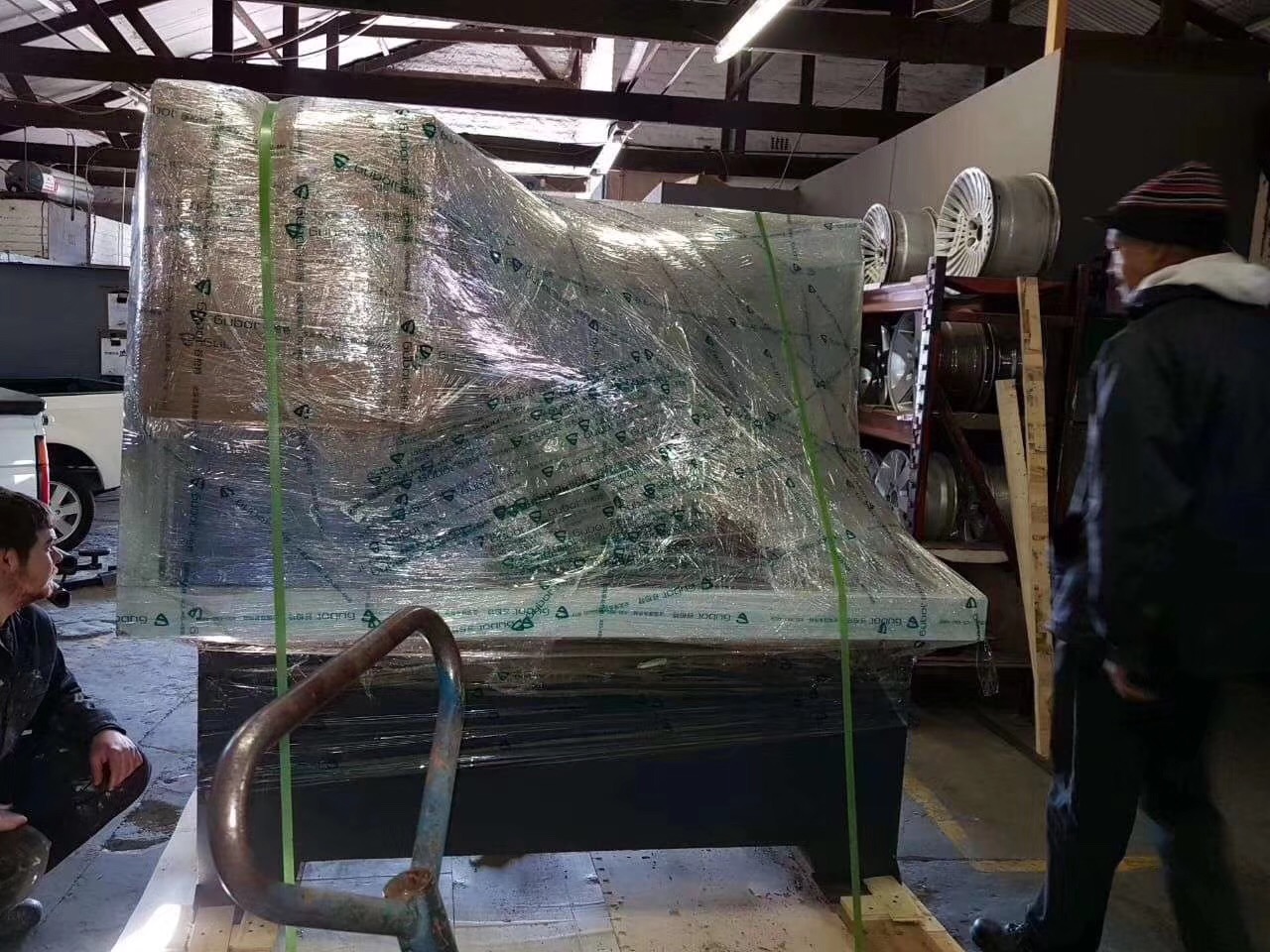 Wheel lathe machine arrived in the Southe Africa safely